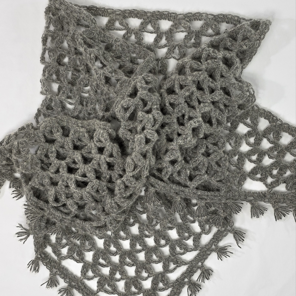 Hand Crochet Shawl - Picture 2 of 4
